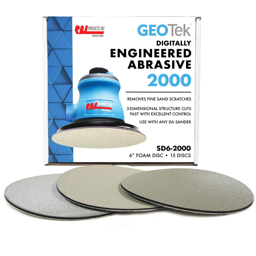 VELCRO 6" SANDING DISCS-P2000 15